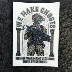 Sticker We Make Ghosts 4" x 4" V4