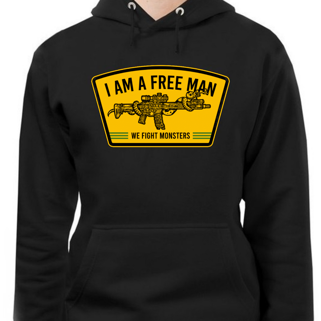 Hoodie I am a Free Man Unisex Premium Colors