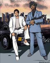 Sticker Miami Vice 3.2"x4" Full background