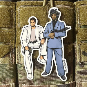 Sticker Miami Vice 3.2" x 4" Die Cut